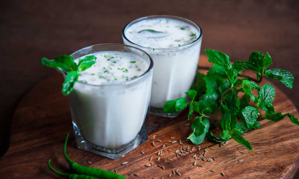 Buttermilk for bloating in summer in hindi