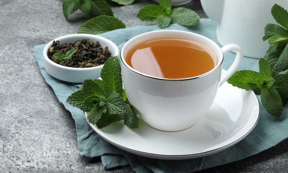 Mint tea for bloating in summer in hindi