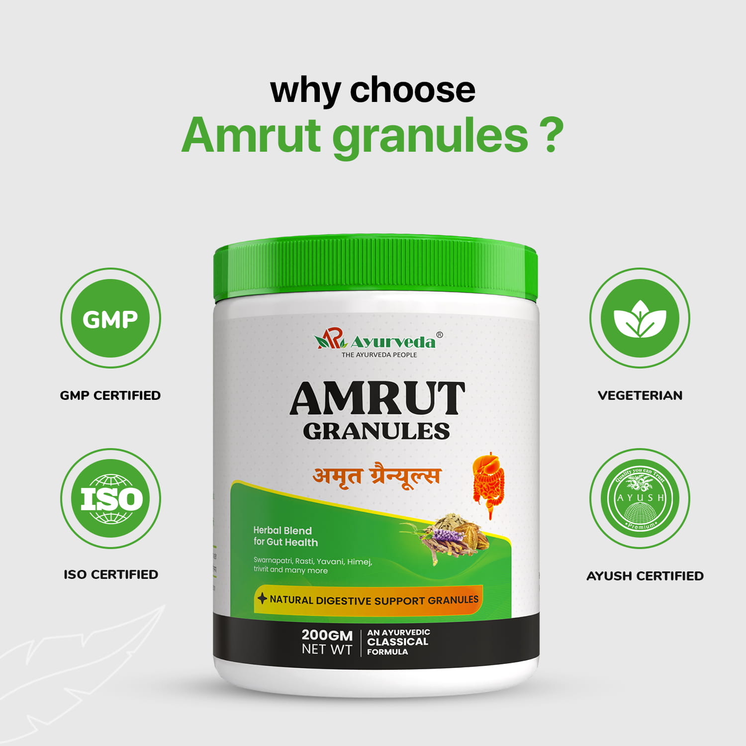 Amrut Granules- Natural Support for Constipation & Acidity