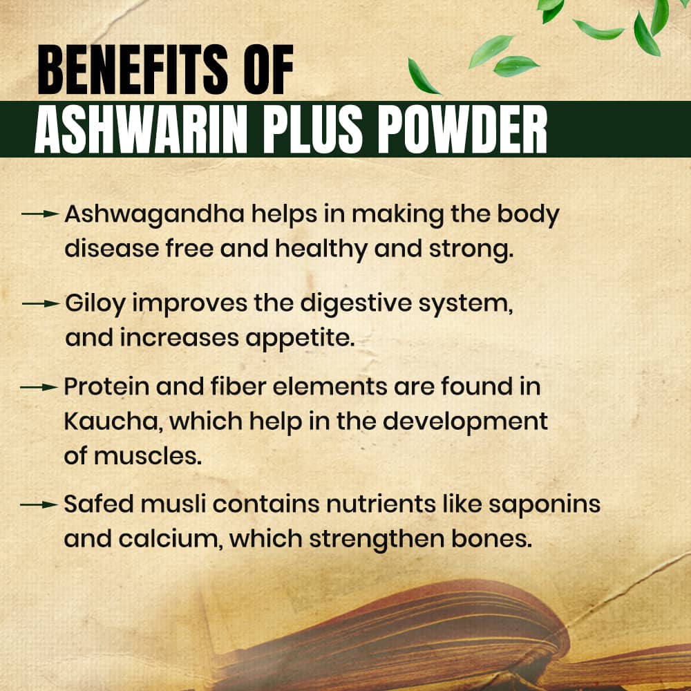 Ashwarin Plus powder- Ayurvedic weight & muscle gain powder 