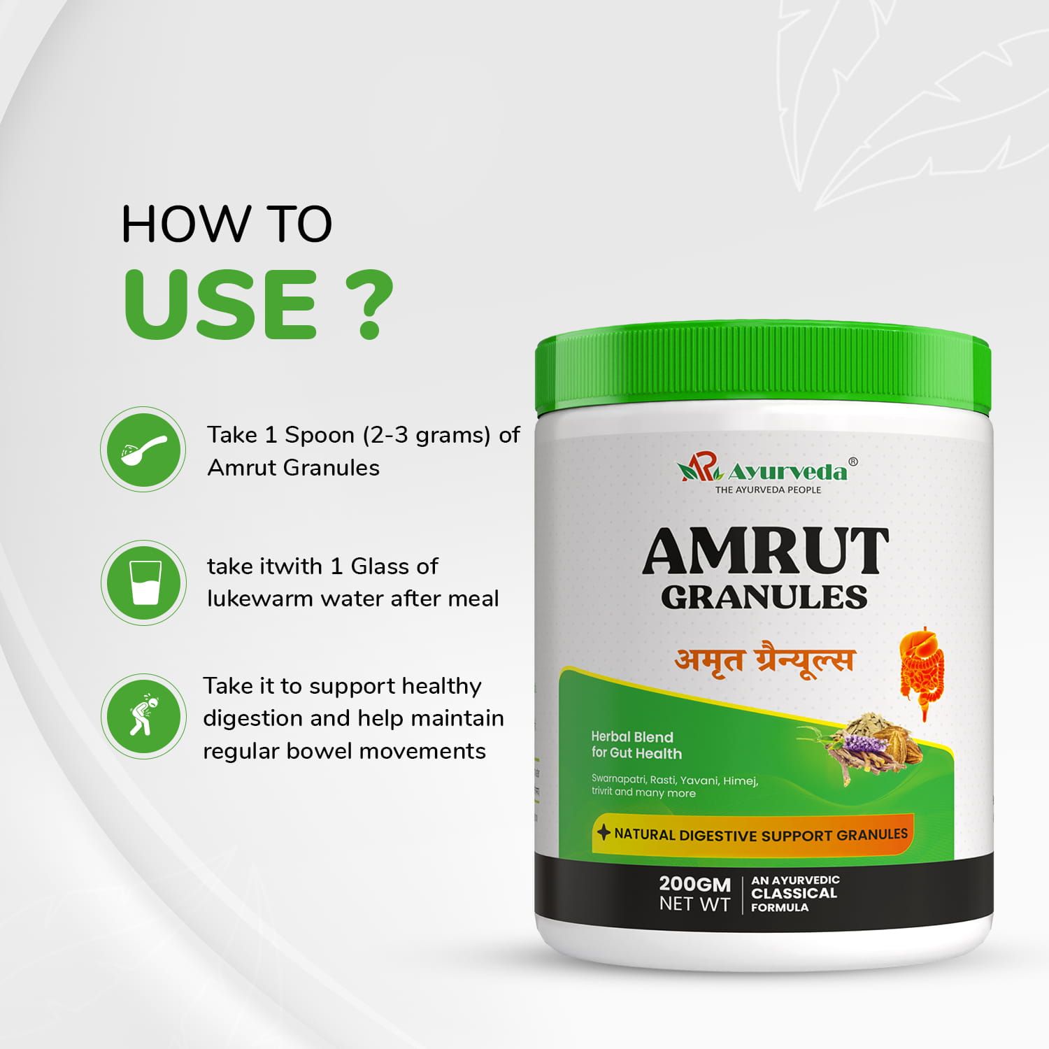 Amrut Granules- Natural Support for Constipation & Acidity