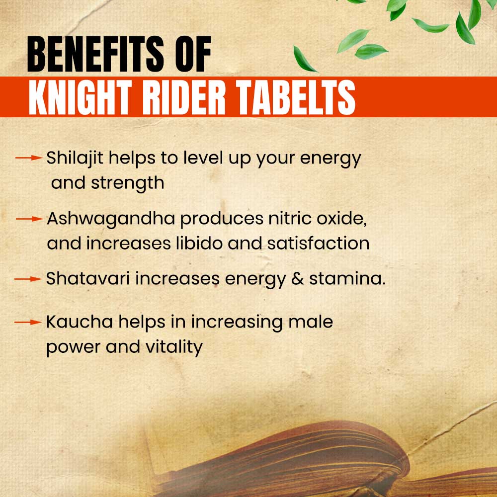 Knight Rider Tablet- Best Ayurvedic Medicine for Stamina and Energy