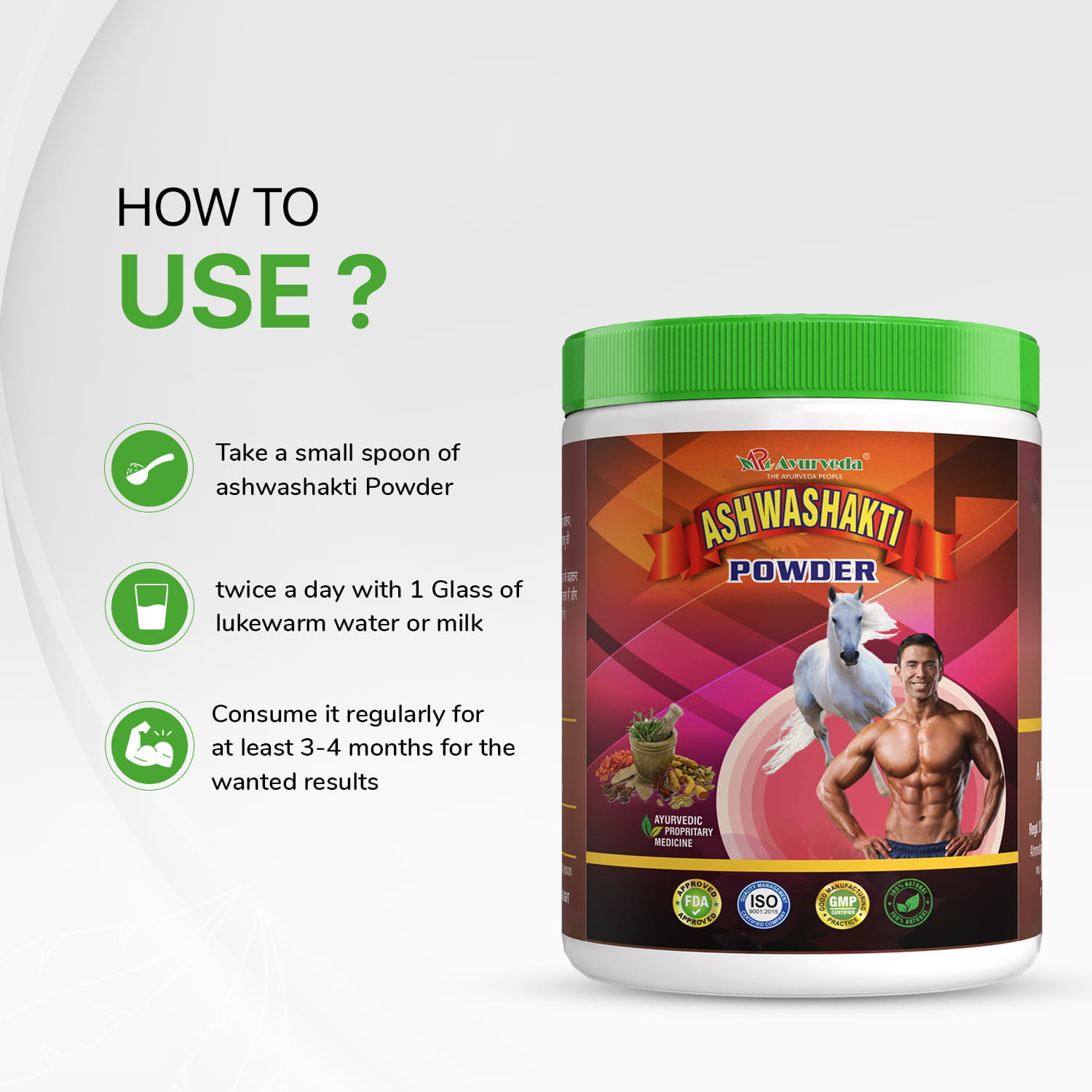 Ashwashakti Powder (Combo)- Supports Muscle Growth & Strength