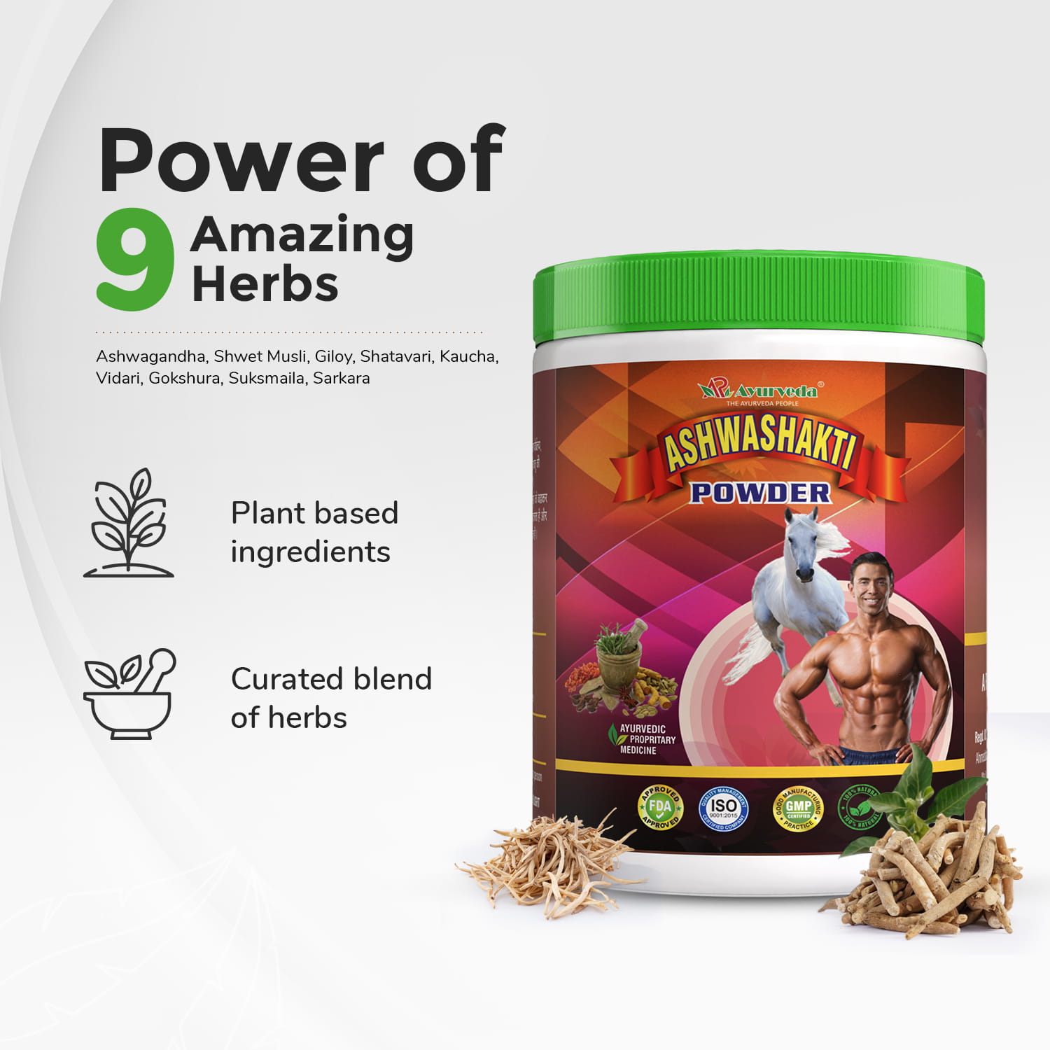 Ashwashakti Powder (Combo)- Supports Muscle Growth & Strength