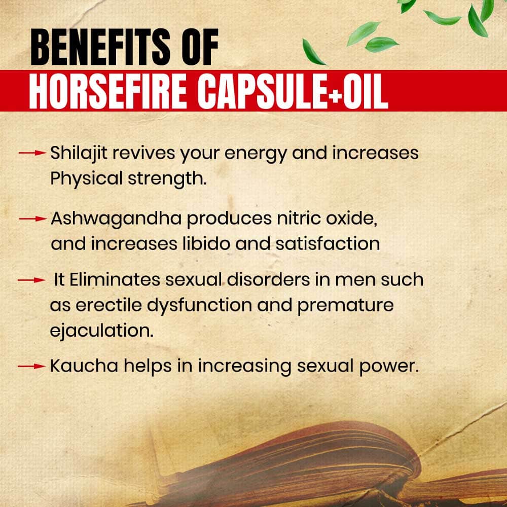 Horse Fire Capsule & Oil- Boost Your Sexual Health