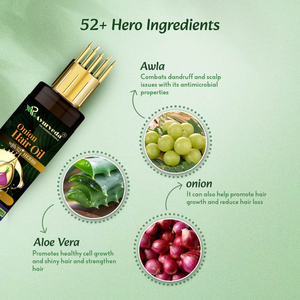 AR Ayurveda onion oil for hair fall control& regrowth