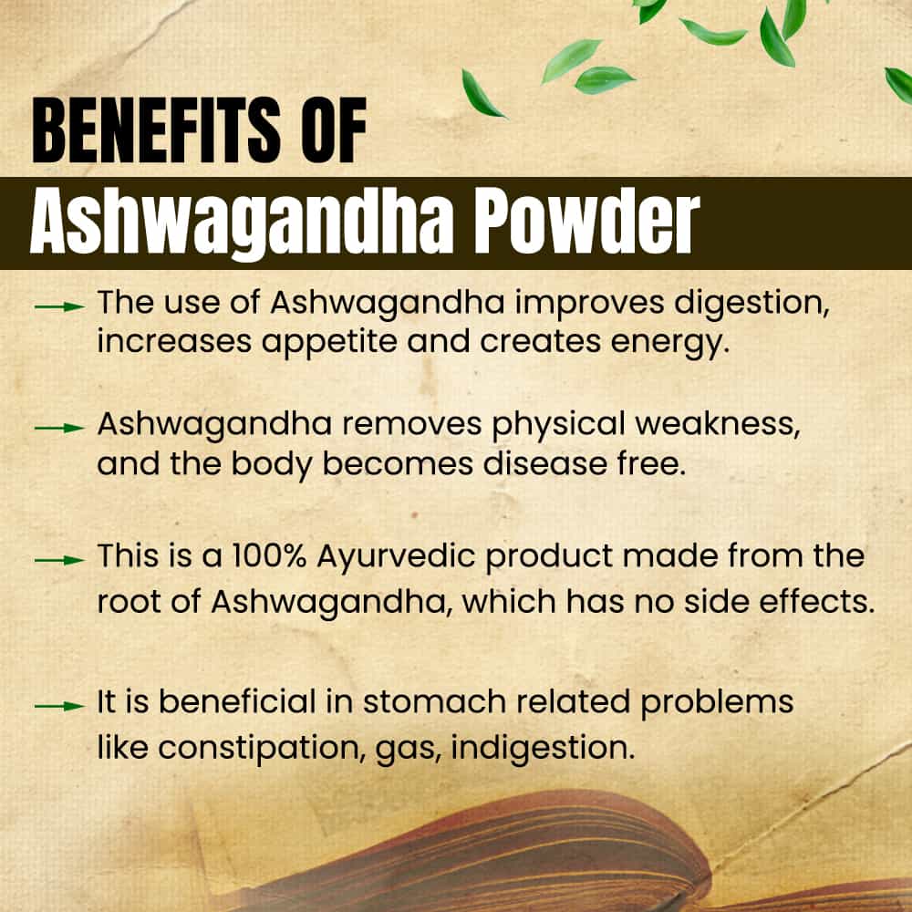 Ashwagandha Powder- Ayurvedic Weight Gain Powder