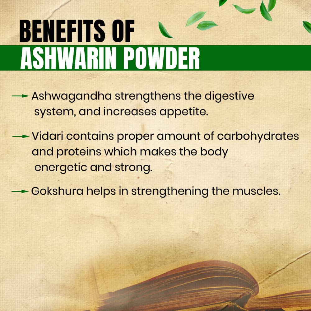 Ashwarin Powder- Ayurvedic Weight Gain Powder For Men