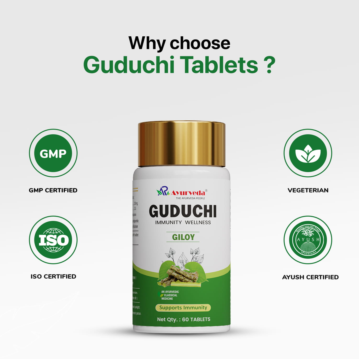 Guduchi Tablet- Best Ayurvedic immunity booster and blood purifier