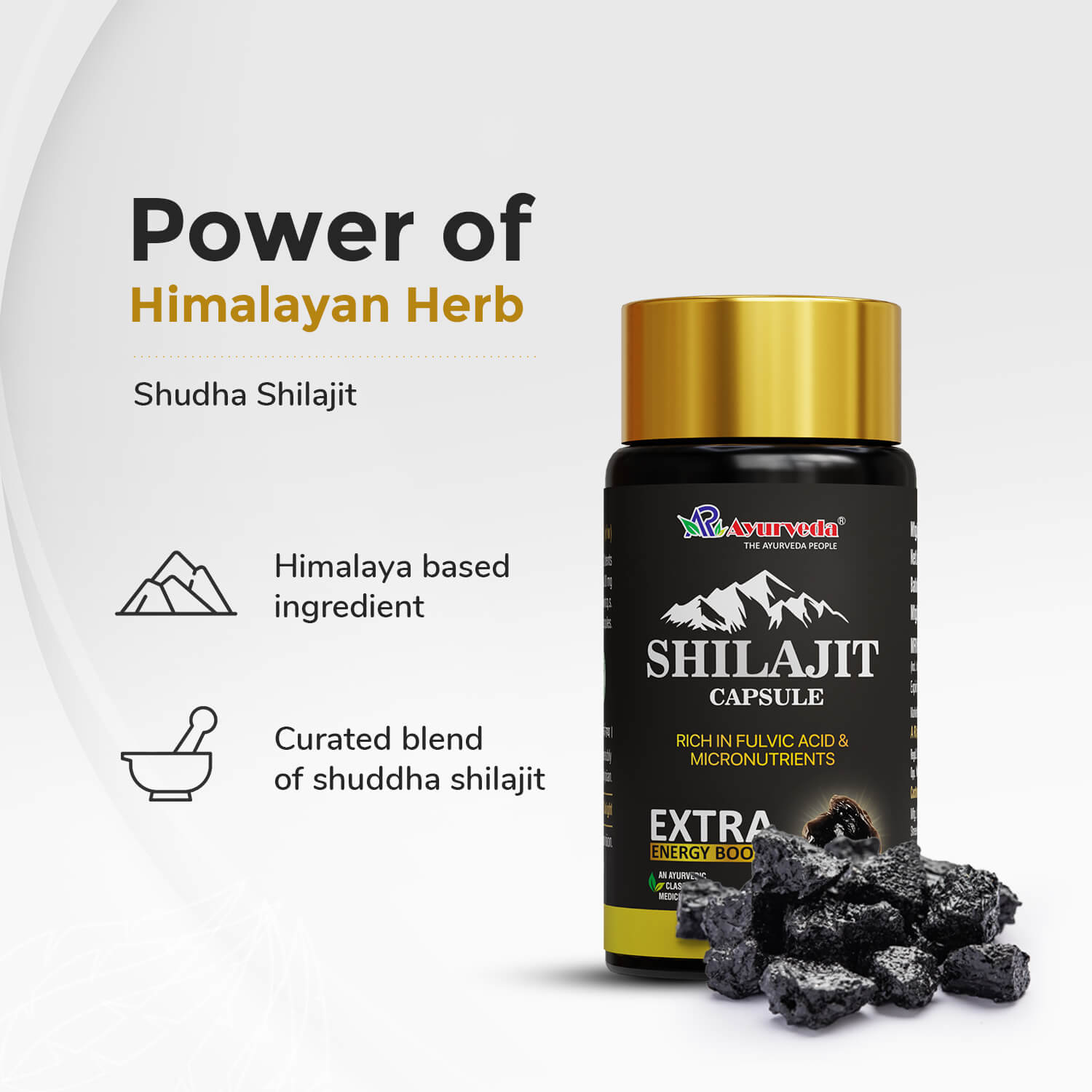 Shilajit Capsule- Ayurvedic Medicine for Strength & Stamina