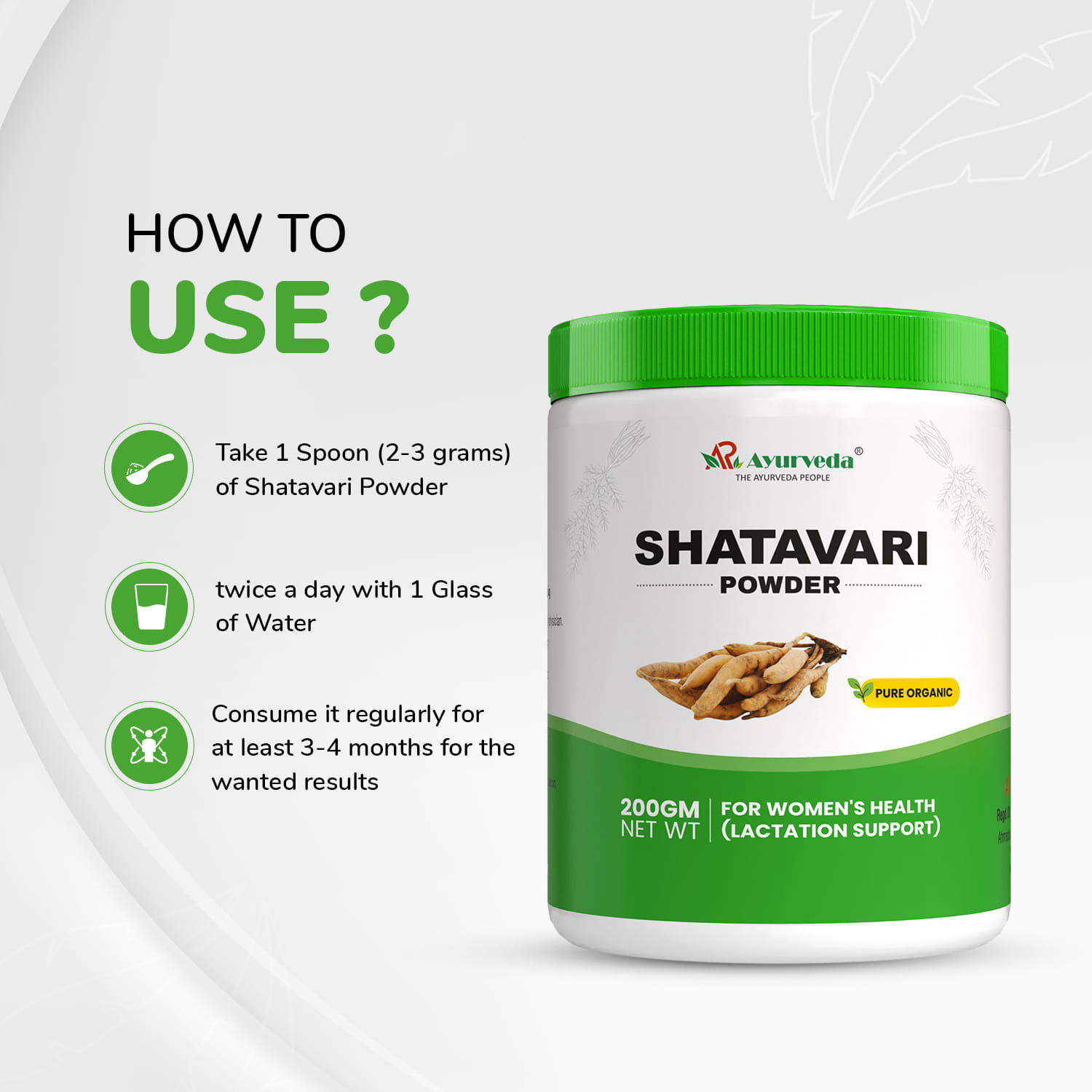 Shatavari Powder- Ayurvedic Stamina Booster Powder