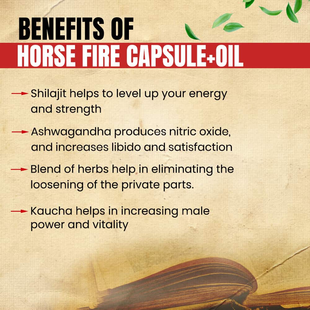 Horse Fire Capsule & Oil- Boost Your Sexual Health