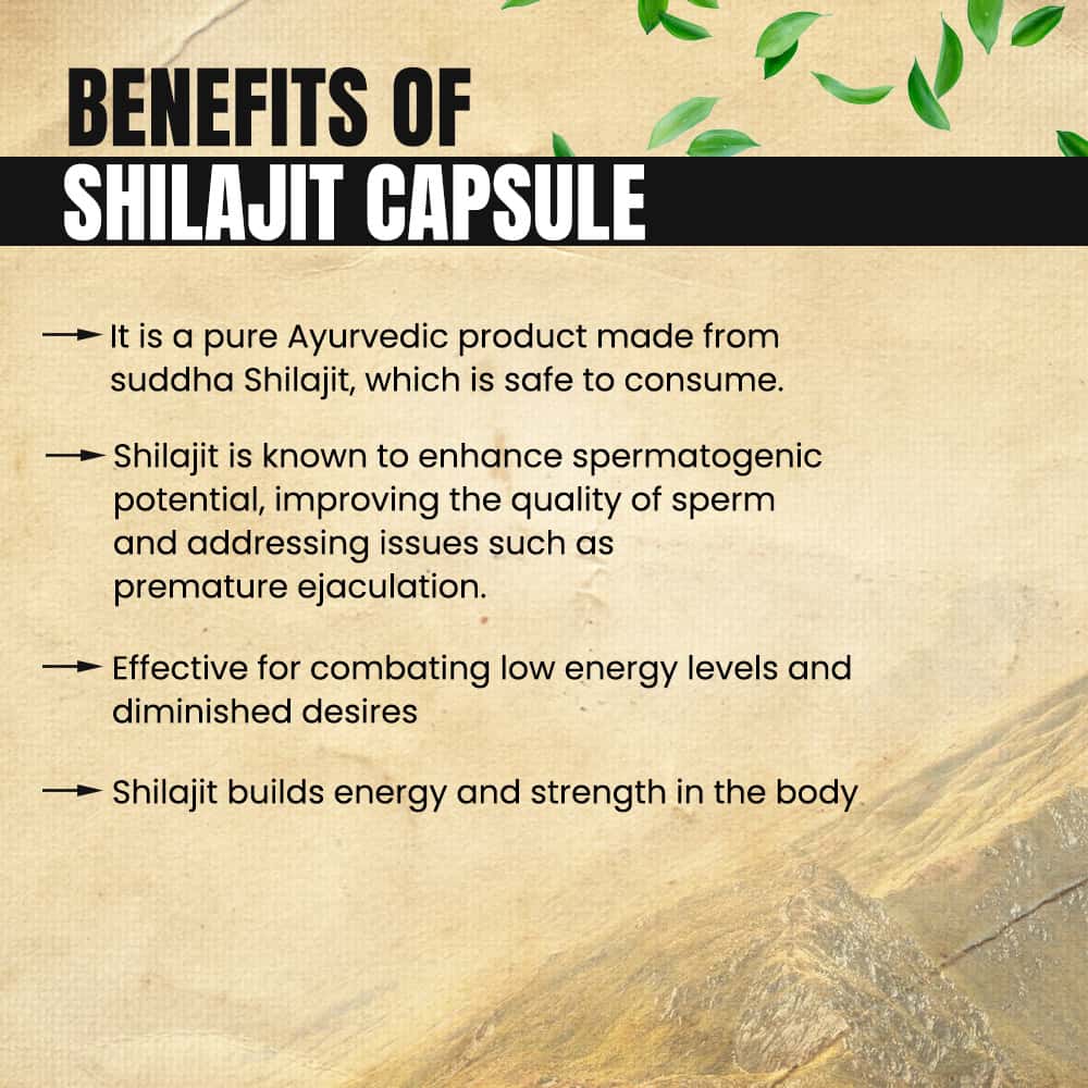 Shilajit Capsule- Increase Men's Strength & Stamina