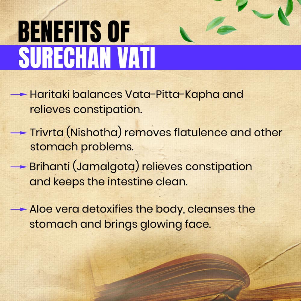 Surechan Vati Tablet- Best Ayurvedic Formulation for Stomach Problems 