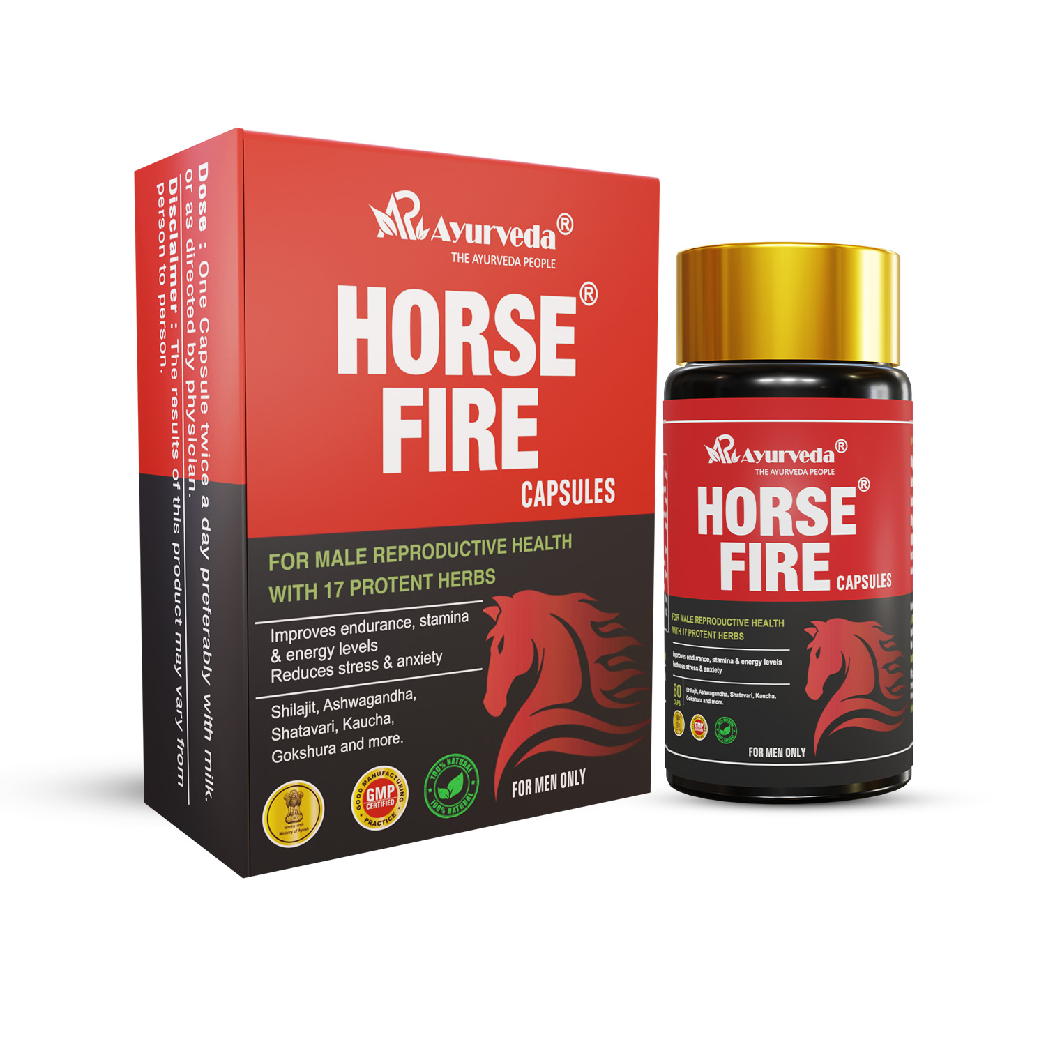Horse Fire Capsule- Ayurvedic Product to boost Energy & Power