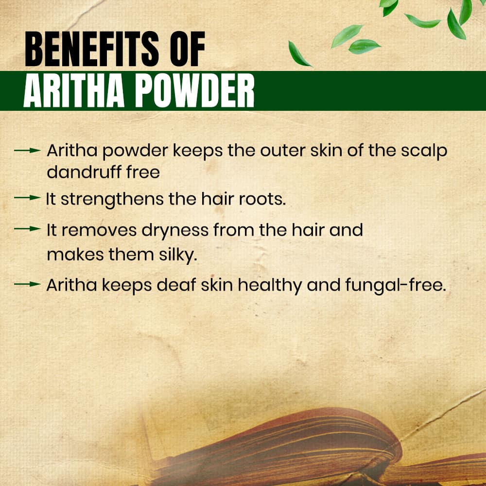 Aritha Powder- Best Ayurvedic Remedy for Dense and Soft Hair