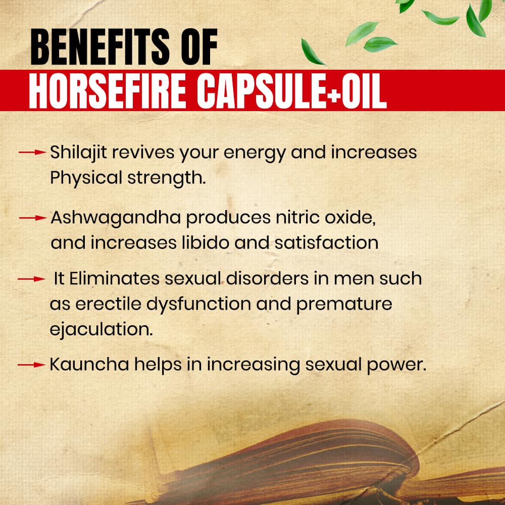 Horse Fire Capsule & Oil- Boost Your Sexual Health