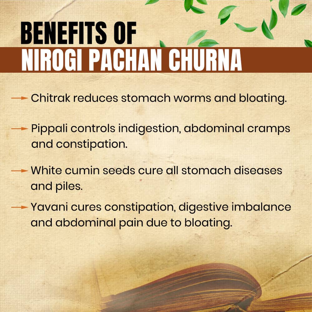 Nirogi Pachan Churna- Best Medicine for Digestion and Constipation
