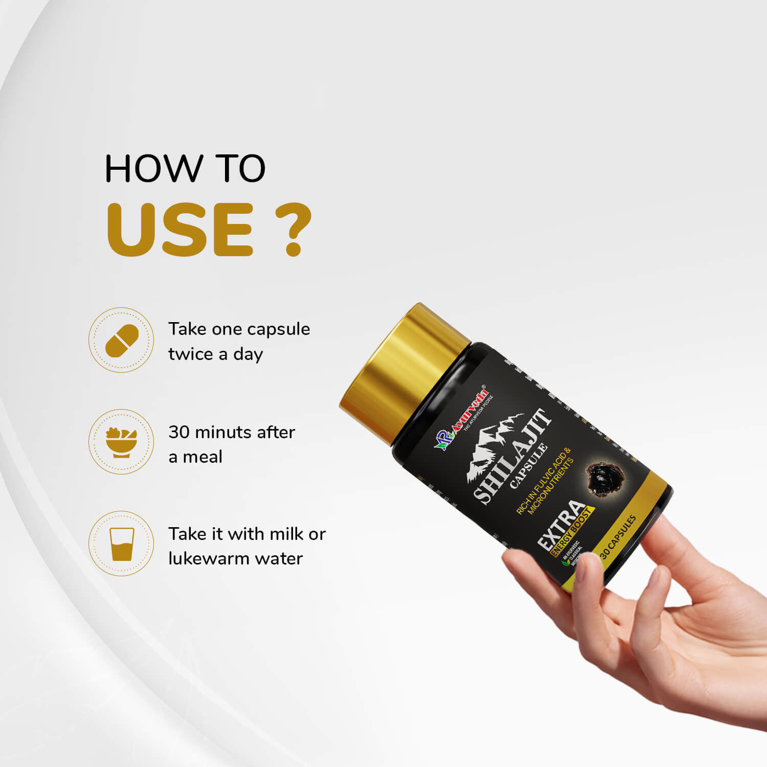 Shilajit Capsule Combo- Increase Men's Strength & Stamina