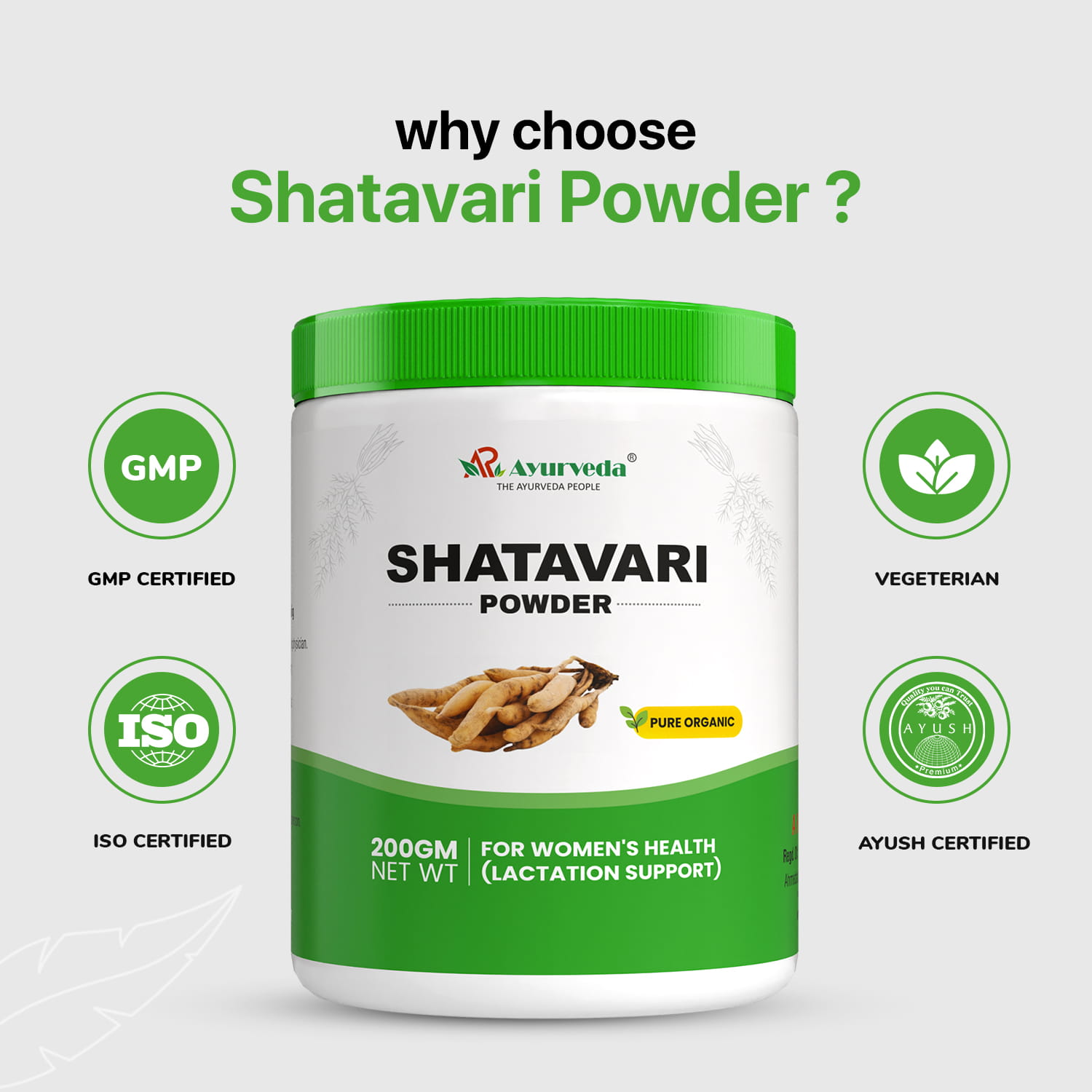 Shatavari Powder- Ayurvedic Stamina Booster Powder