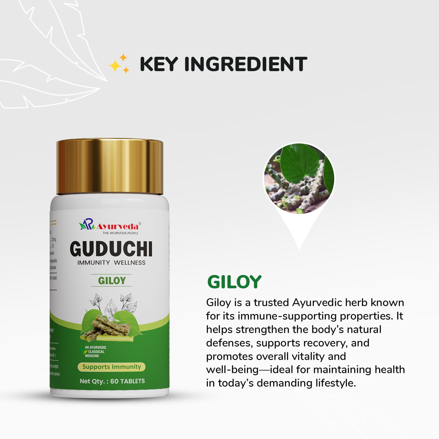 Guduchi Tablet- Best Ayurvedic immunity booster and blood purifier