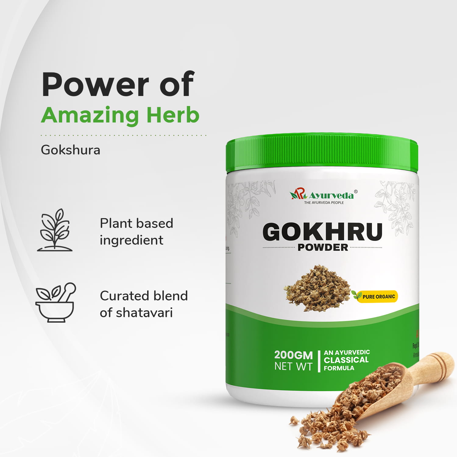 Gokshura Powder for Strength, Energy & Muscle Support | 200g