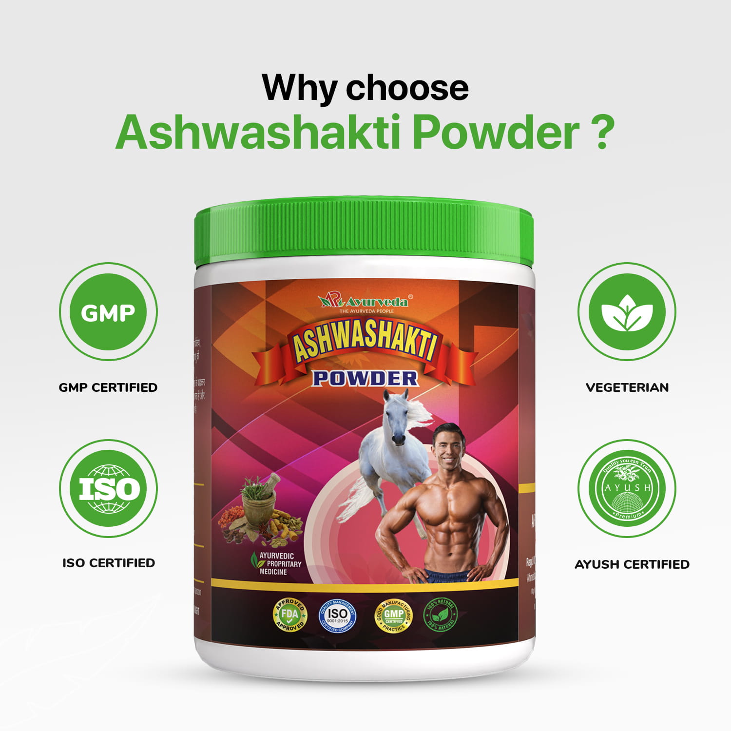 Ashwashakti Powder- Ayurvedic Weight And Muscles Gain Powder For Men